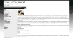 Desktop Screenshot of newherbalworld.com
